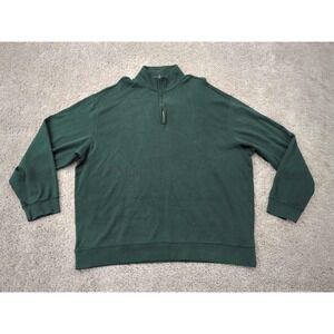 Roundtree‎ & Yorke Pullover Mens XXL Green Long Sleeve Silky Finish Collection